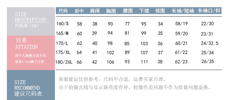 屹奧尺碼表